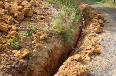 Another example of a service trench.